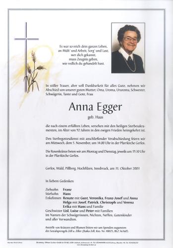Parte von Anna Egger