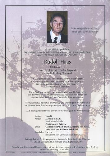 Parte von Rudolf Haas