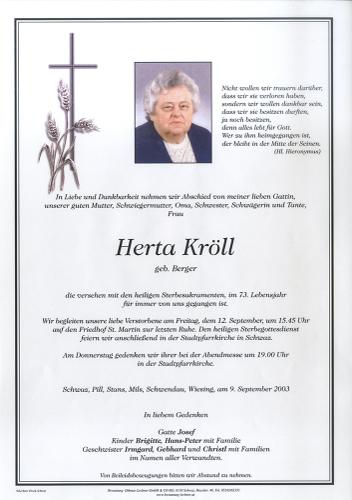 Parte von Herta Kröll