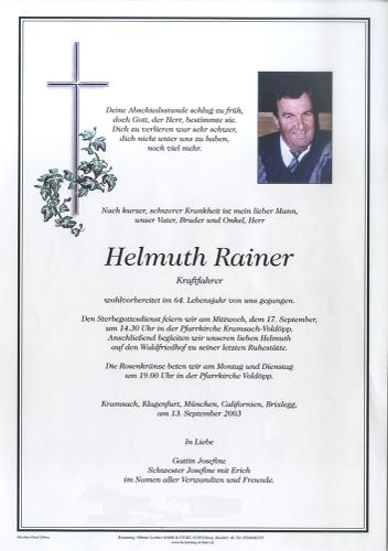 Parte von Helmuth Rainer