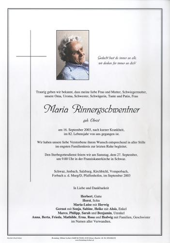 Parte von Maria Rinnergschwentner