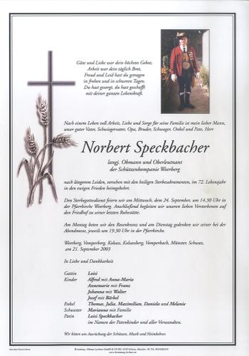 Parte von Norbert Speckbacher