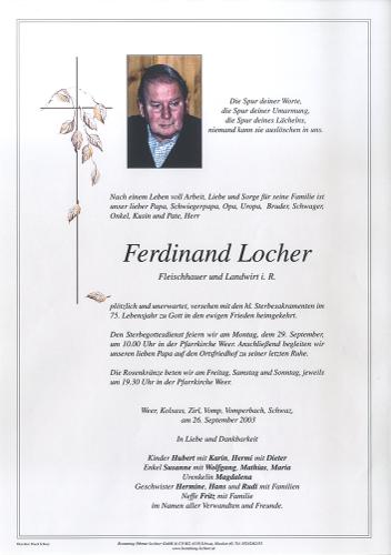 Parte von Ferdinand Locher