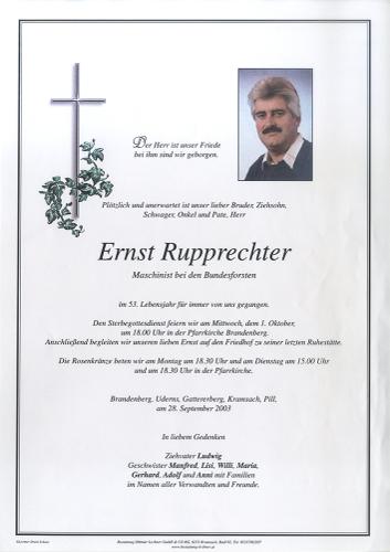 Parte von Ernst Rupprechter