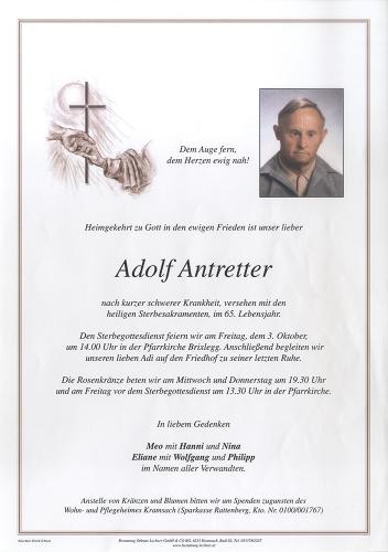 Parte von Adolf Antretter