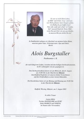 Parte von Alois Burgstaller