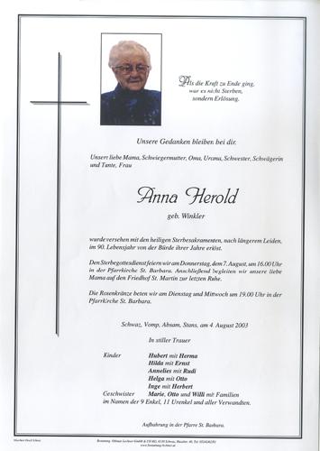 Parte von Anna Herold