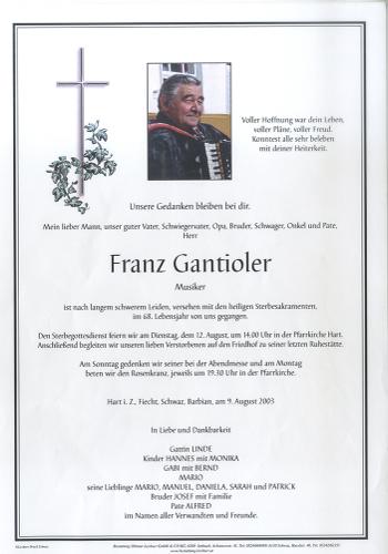 Parte von Franz Gantioler