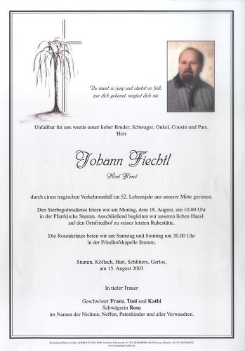 Parte von Johann Fiechtl