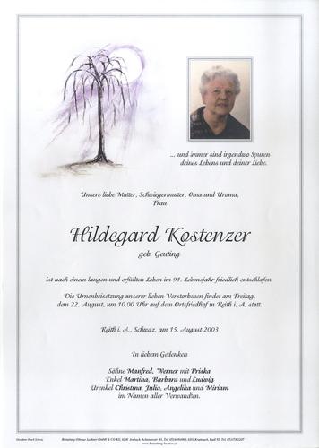 Parte von Hildegard Kostenzer