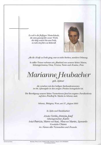 Parte von Marianne Heubacher