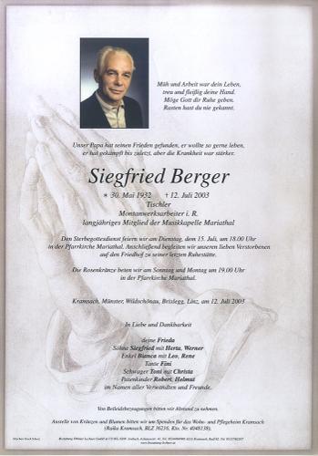 Parte von Siegfried Berger