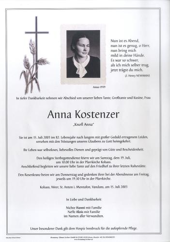 Parte von Anna Kostenzer
