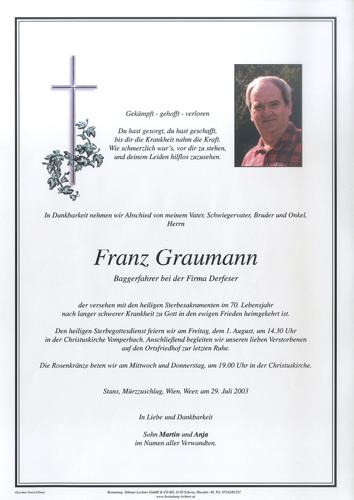 Parte von Franz Graumann
