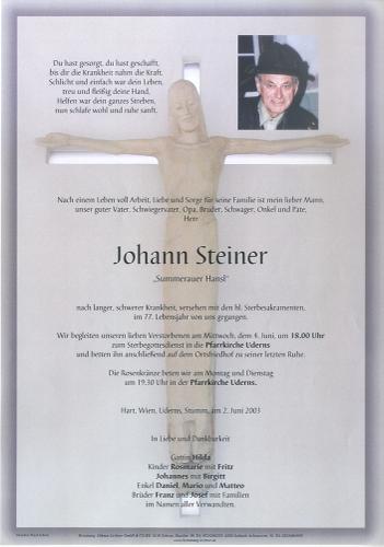 Parte von Johann Steiner