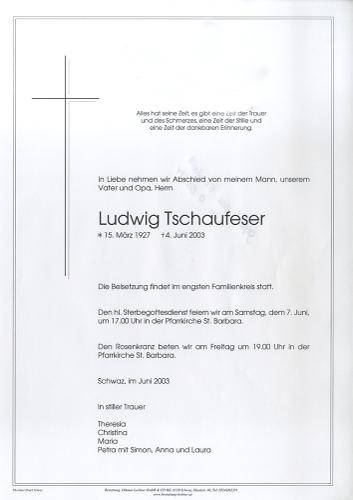Parte von Ludwig Tschaufeser