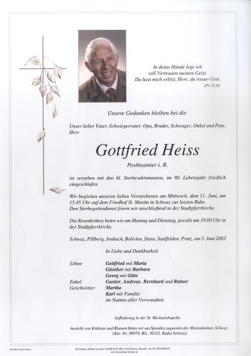 Parte von Gottfried Heiss