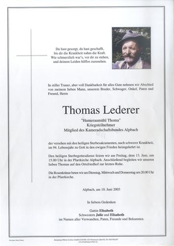 Parte von Thomas Lederer