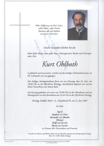 Parte von Kurt Ohlboth