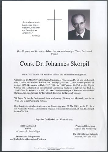 Parte von Johannes Skorpil