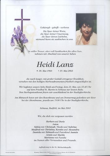Parte von Heidi Lanz