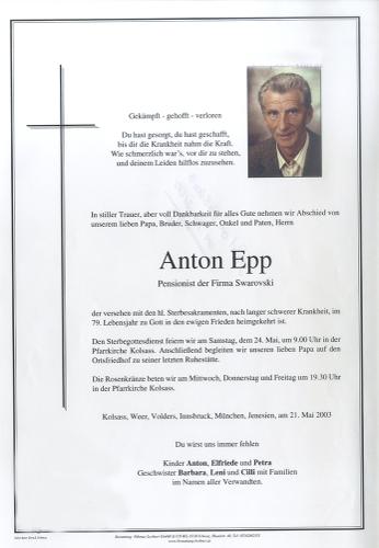 Parte von Anton Epp