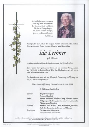 Parte von Ida Lechner