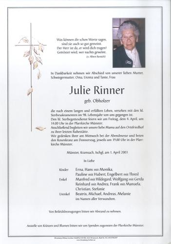 Parte von Julie Rinner