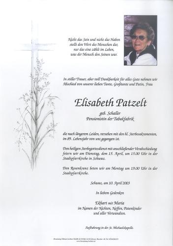 Parte von Elisabeth Patzelt
