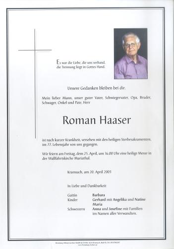 Parte von Roman Haaser