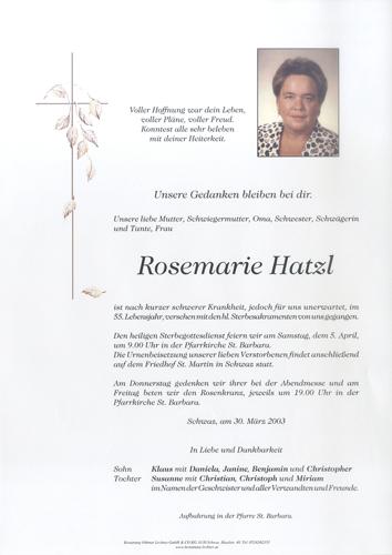Parte von Rosemarie Hatzl