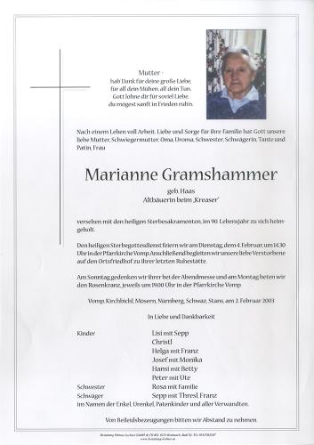 Parte von Marianne Gramshammer