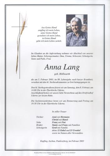 Parte von Anna Lang