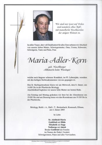 Parte von Maria Adler-Kern