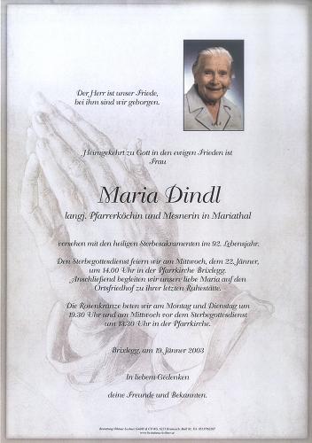 Parte von Maria Dindl