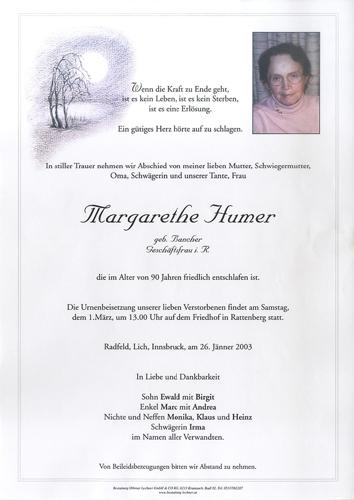 Parte von Margareha Humer