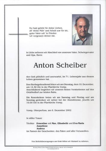 Parte von Anton Scheiber
