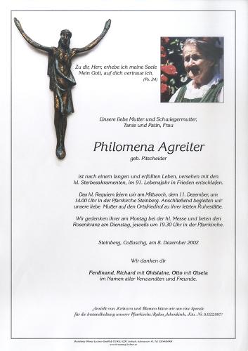 Parte von Philomena Agreiter