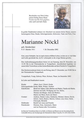 Parte von Marianne Nöckl