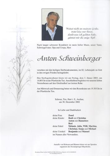 Parte von Anton Schweinberger