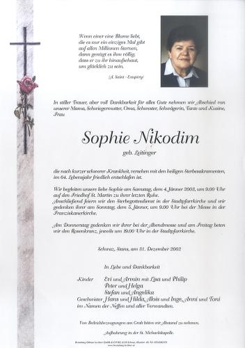 Parte von Sophie Nikodim