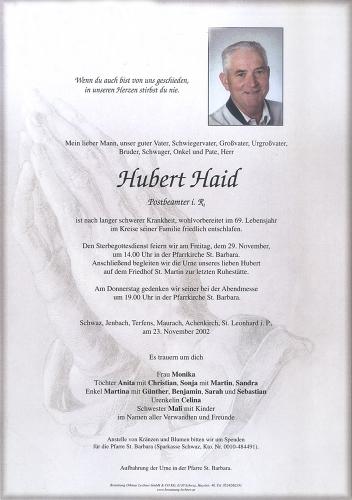Parte von Hubert Haid