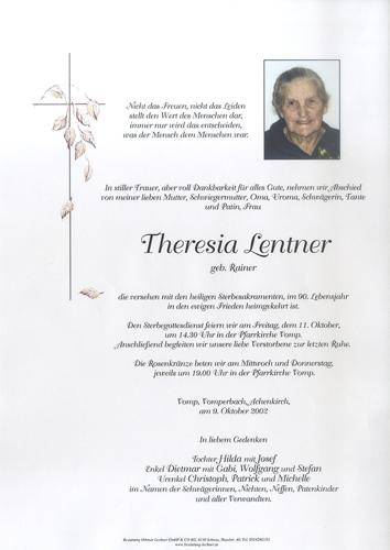 Parte von Theresia Lentner