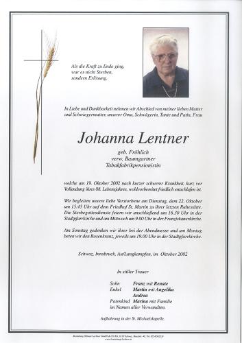 Parte von Johanna Lentner