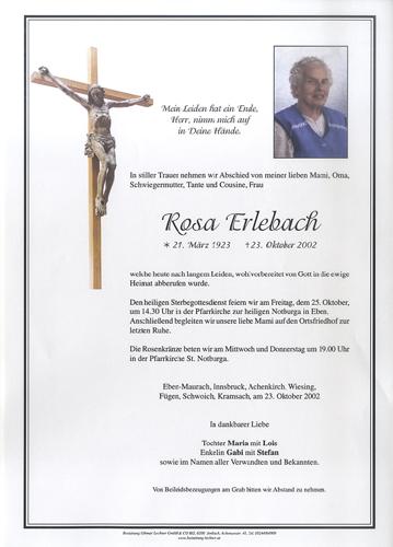 Parte von Rosa Erlebach