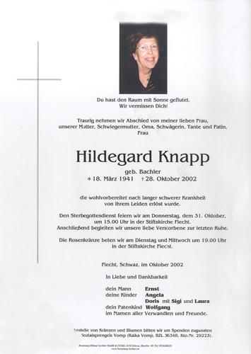 Parte von Hildegard Knapp