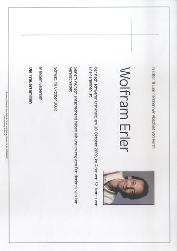 Parte von Wolfram Erler