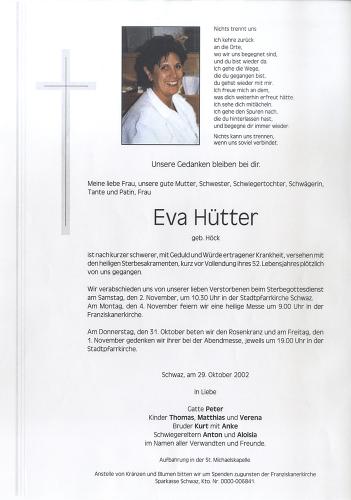 Parte von Eva Hütter