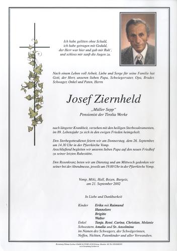 Parte von Josef Ziernheld