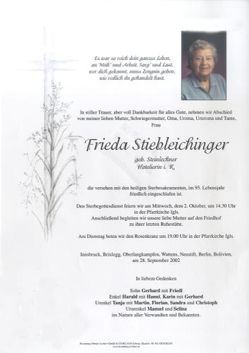 Parte von Frieda Stiebleichinger